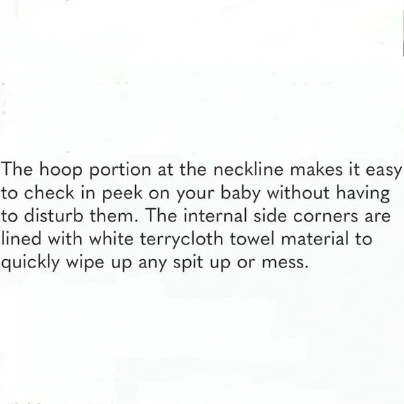 🌈 6/$60 BEBE AU LAIT hooped nursing cover black white terry corners adjustable - Picture 4 of 4